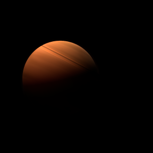 The artist's impression of V2563 Ori b artist's rendition