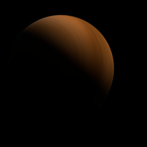 The artist's impression of V529 Dra b artist's rendition