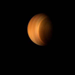 The artist's impression of WD 1202-024 b artist's rendition