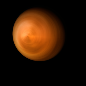 The artist's impression of WISEA J1534-1043 artist's rendition