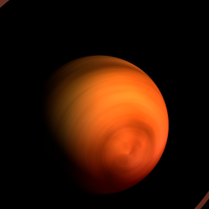 The artist's impression of WISEP J2325-4105 artist's rendition