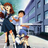 school, evangelion, anime