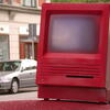 red macintosh, electronics deposit place, misc